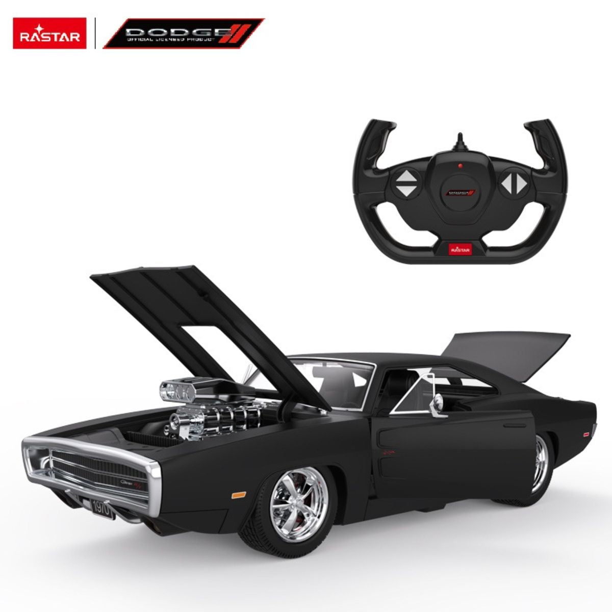 Đồ Chơi Xe Điều Khiển 1:16 Dodge Charger R/T Màu Đen RASTAR R99010