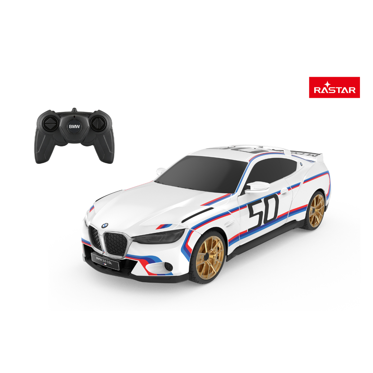 Xe Điều Khiển 1:24 Bmw 3.0 Csl Trắng Rastar R92900