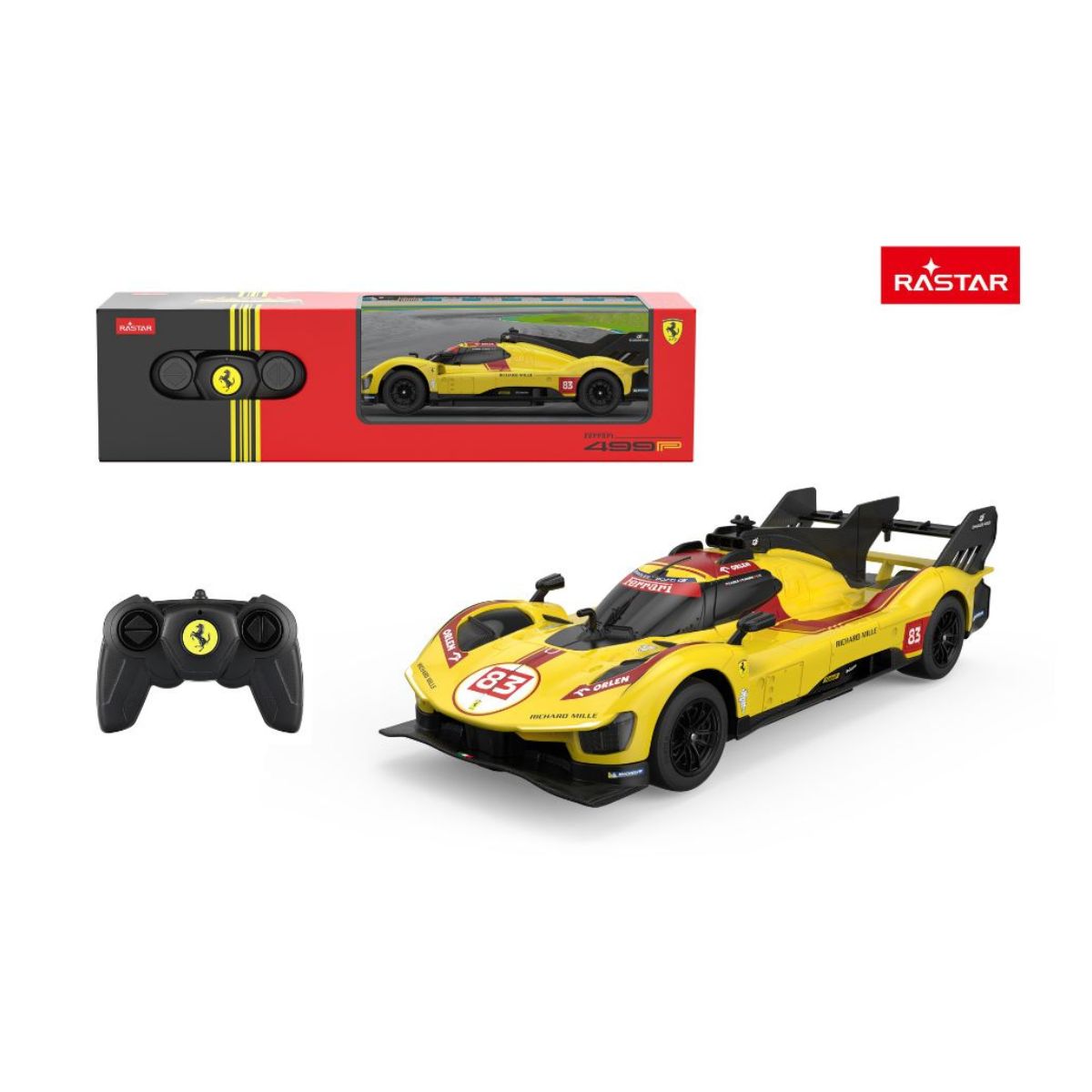 Đồ Chơi Xe Điều Khiển 1:24 Ferrari 499P Vàng RASTAR R10370