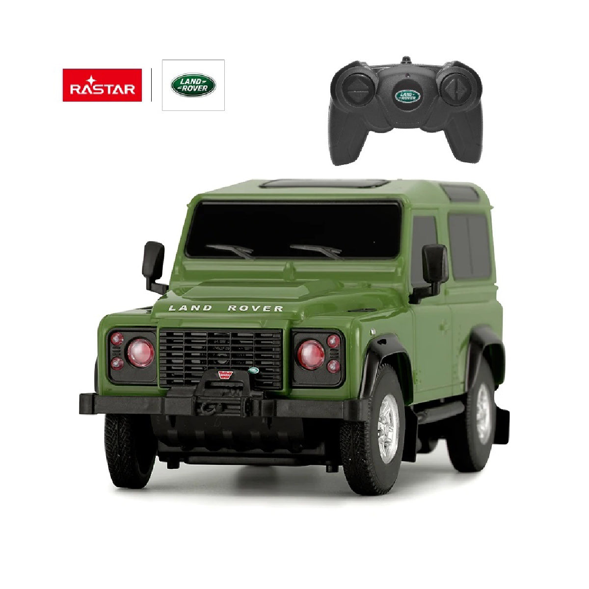 Xe Điều Khiển 1:24 Land Rover Defender Xanh Lá RASTAR R78500