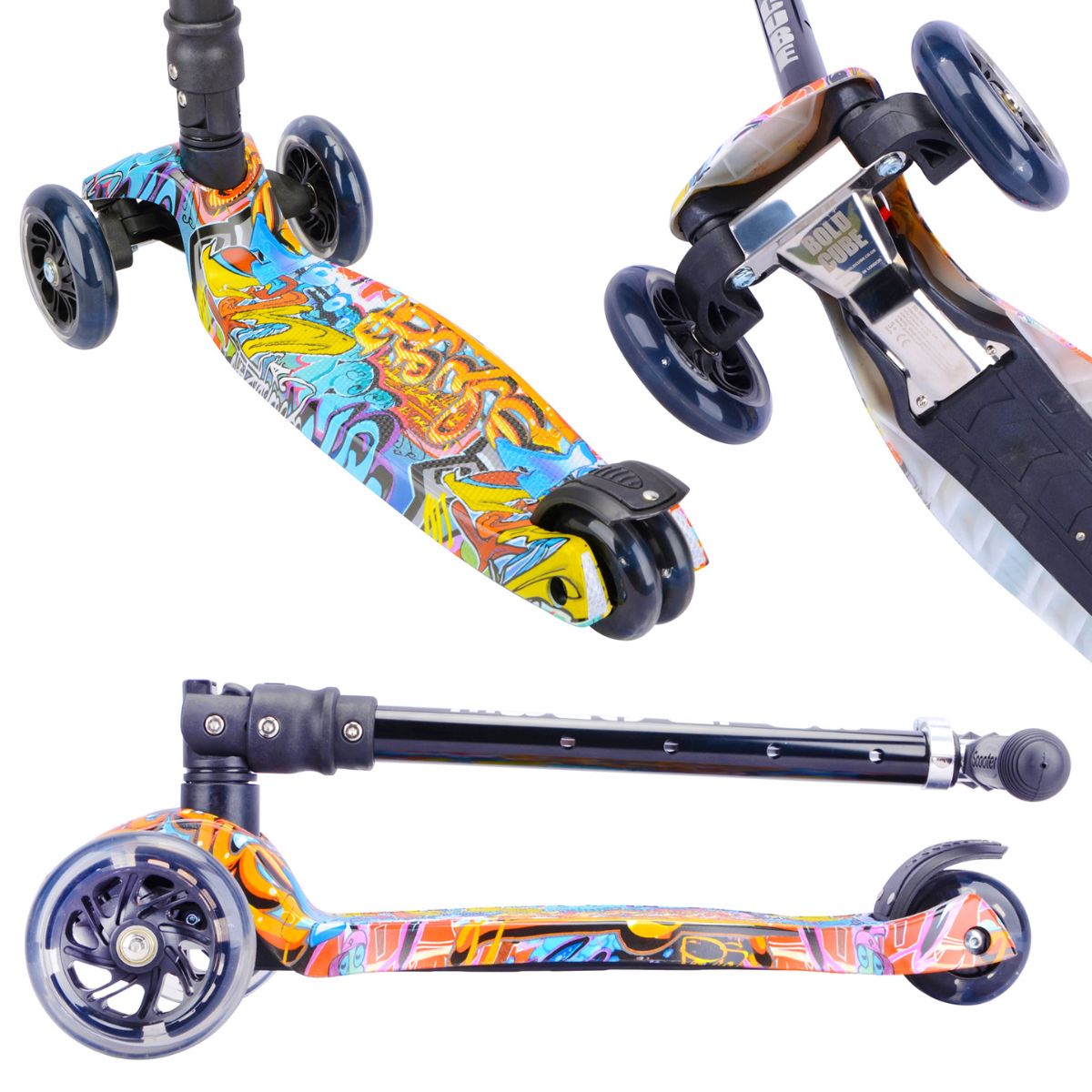 Xe Scooter 3 Bánh Boldcube Lớn Họa Tiết Đường Phố SCOOTER SKY026
