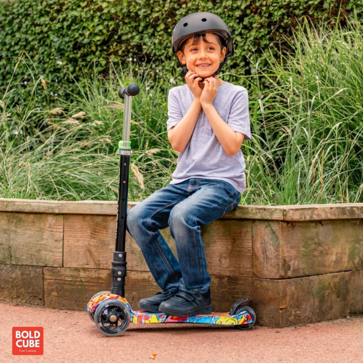 Xe Scooter 3 Bánh Boldcube Lớn Họa Tiết Đường Phố SCOOTER SKY026
