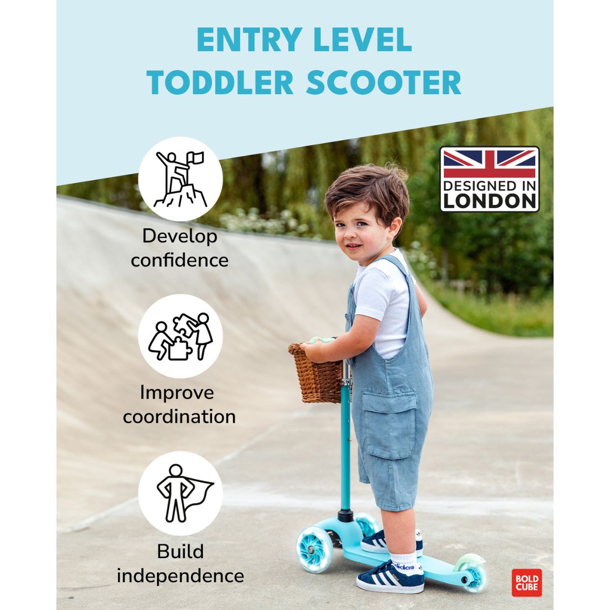 Xe Scooter 3 Bánh Boldcube Teeny Màu Xanh Dương SCOOTER SKY004