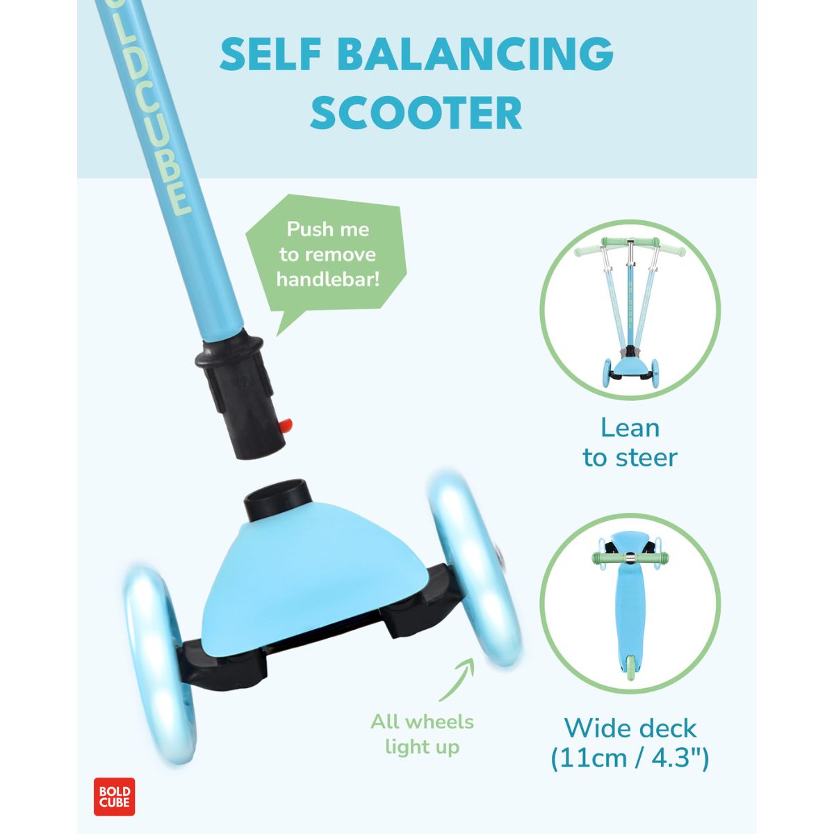 Xe Scooter 3 Bánh Boldcube Teeny Màu Xanh Dương SCOOTER SKY004