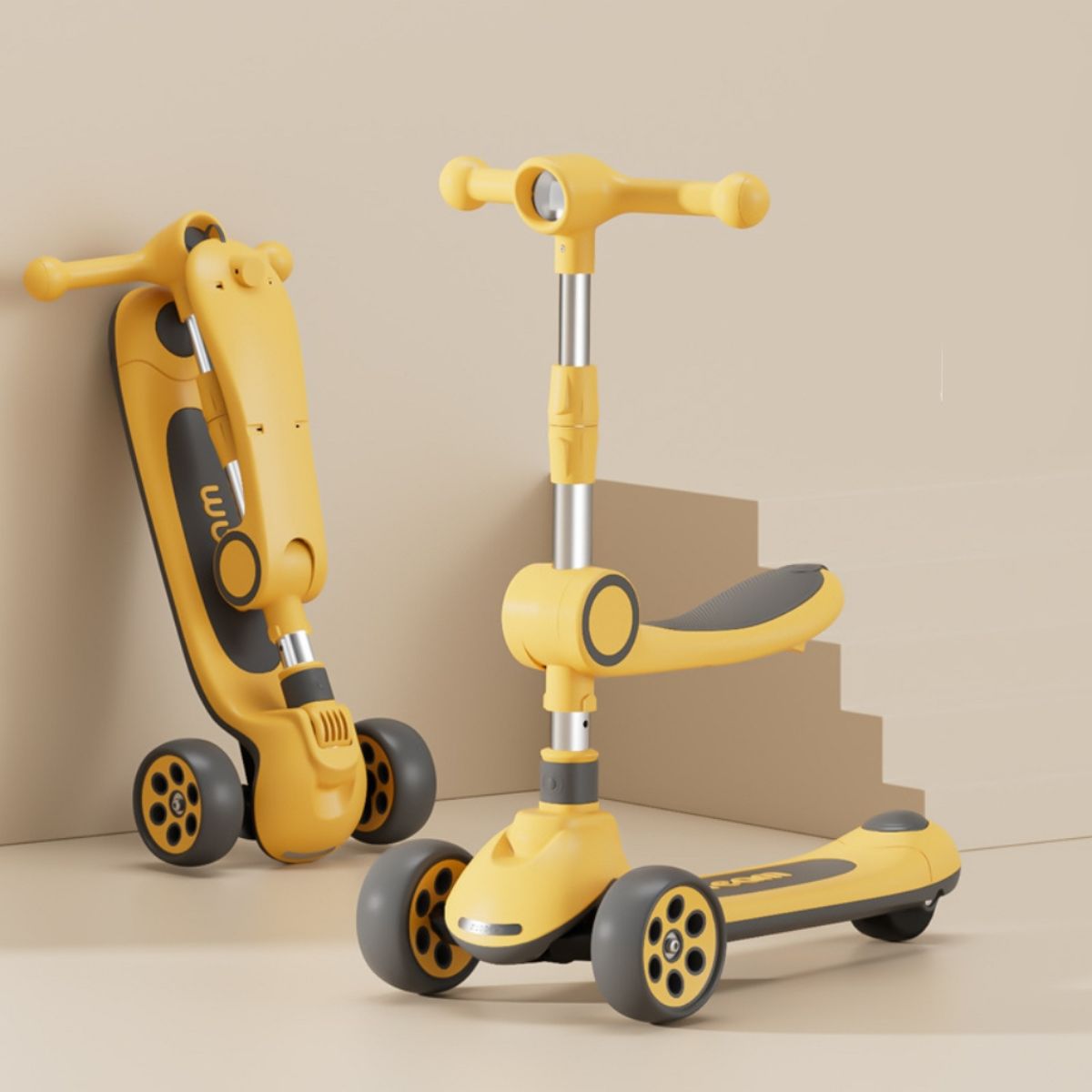 Xe Scooter 3 Bánh Royalbaby 2 Trong 1 Màu Vàng SCOOTER RB-SD2/YE