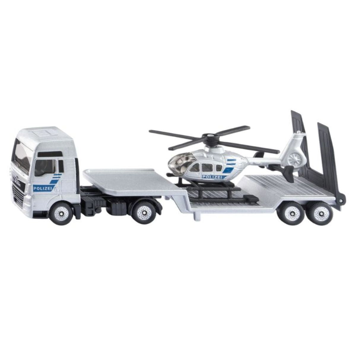 Đồ Chơi Xe Tải Man Truck Chở Trực Thăng Cảnh Sát SIKU 1759