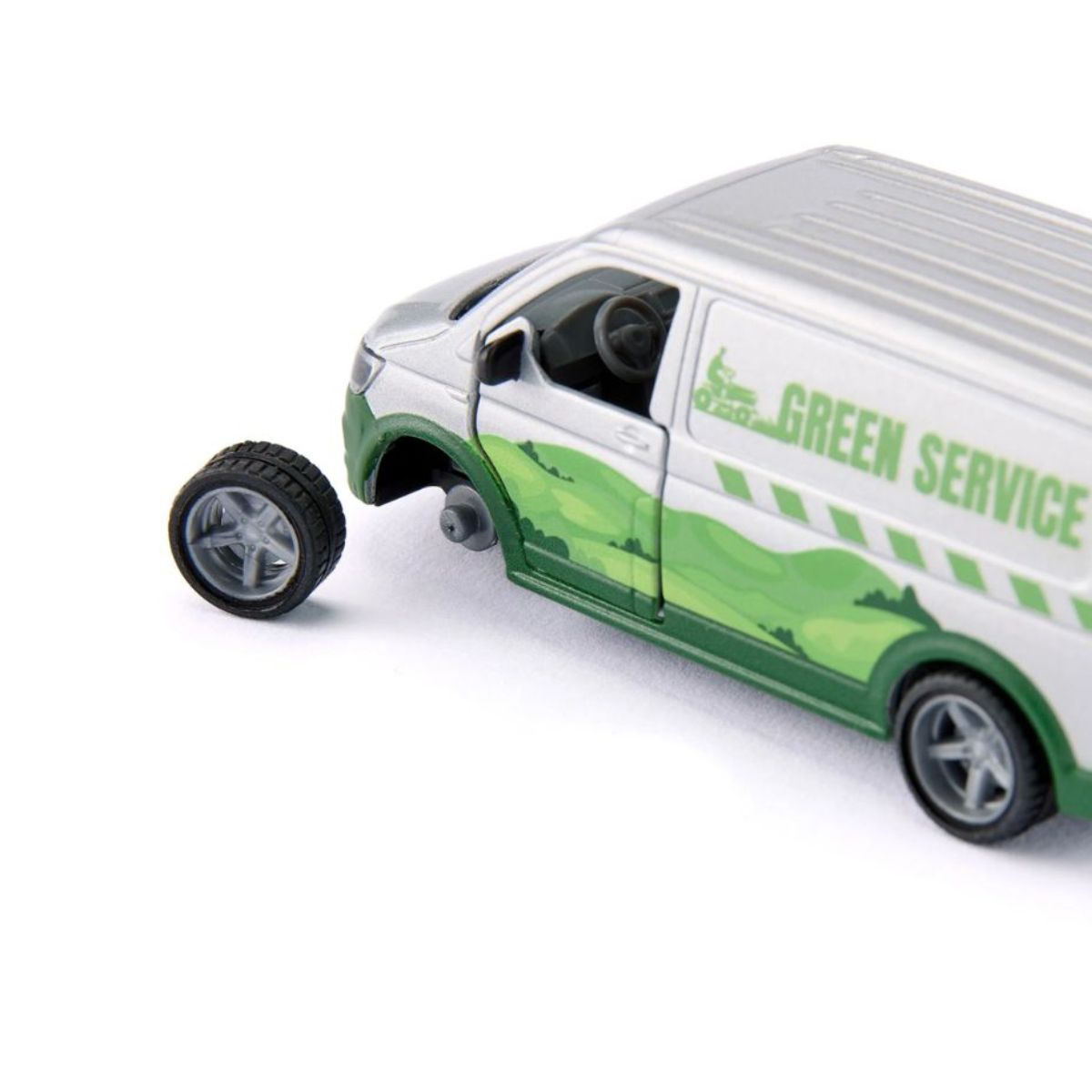 Đồ Chơi Xe Van VW T6 Chở Máy Cắt Cỏ SIKU 2005