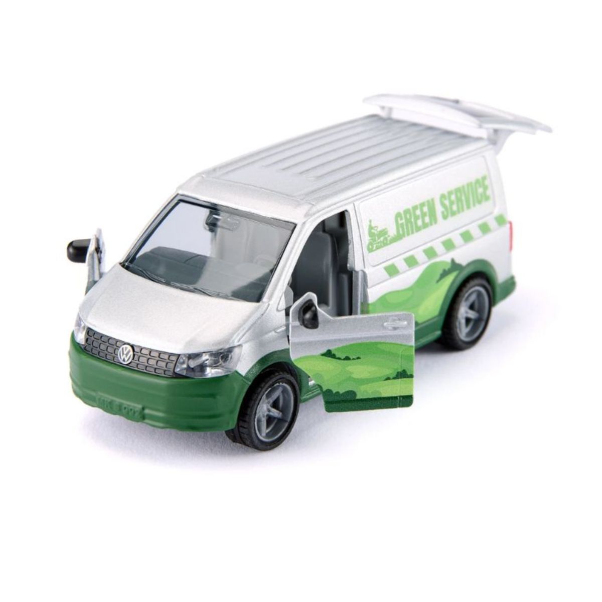 Đồ Chơi Xe Van VW T6 Chở Máy Cắt Cỏ SIKU 2005