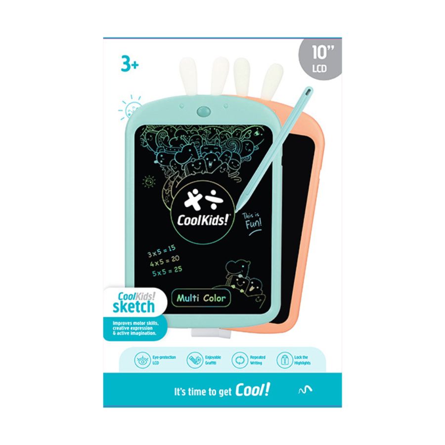 Bảng vẽ thông minh mực đa sắc 10 inch Thỏ con đáng yêu - Xanh COOLKIDS ZJ10-C